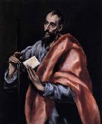 GRECO, El Apostle St Paul France oil painting artist